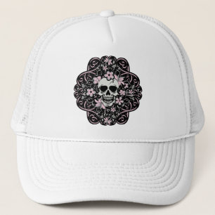Gorra De Camionero Girly Vintage Skull