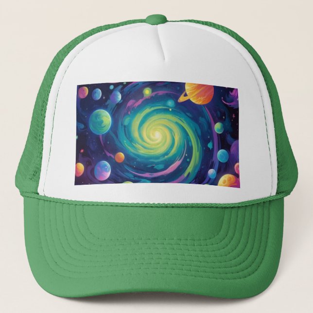 Gorra De Camionero Giro planetario (Anverso)
