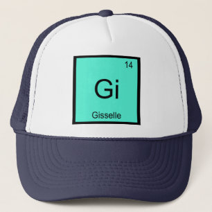 Gorra De Camionero Gisselle  Nombre Elemento Químico Tabla Periódica