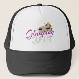 Gorra De Camionero Glamour Queen Camping con caravanas vintage