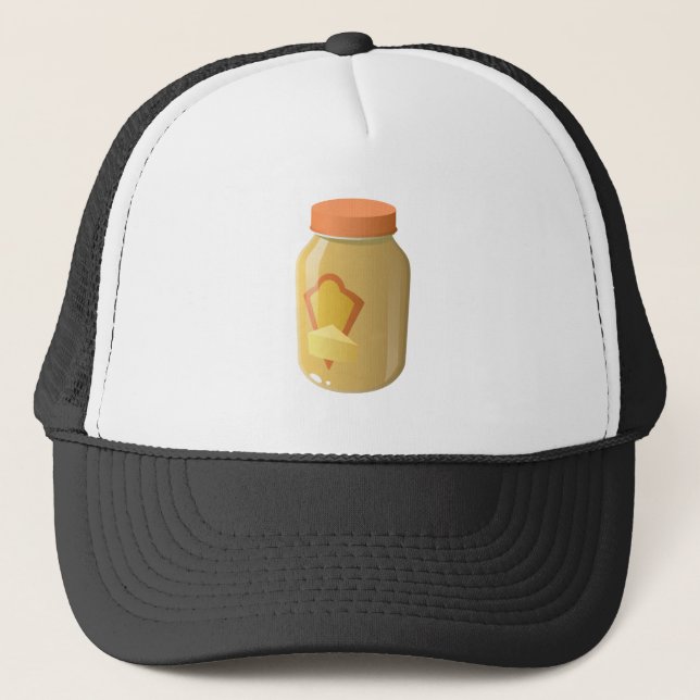 Gorra De Camionero Glitch Comida salsa cheezy (Anverso)
