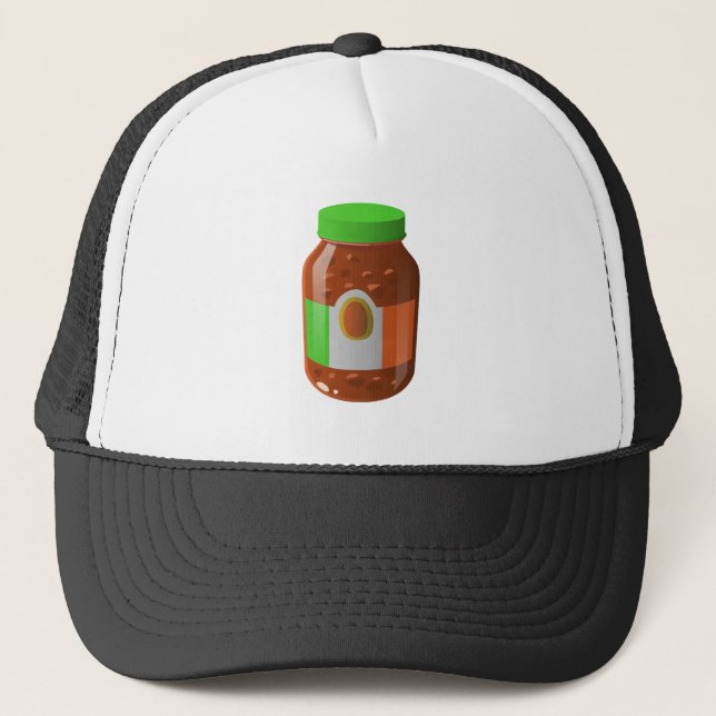 Gorra De Camionero Glitch Food salsa perezosa bolonia (Anverso)