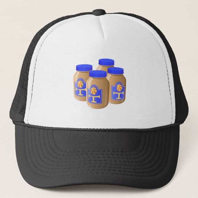 Gorra De Camionero Glitch Salsa de tangia de alimentos (Anverso)