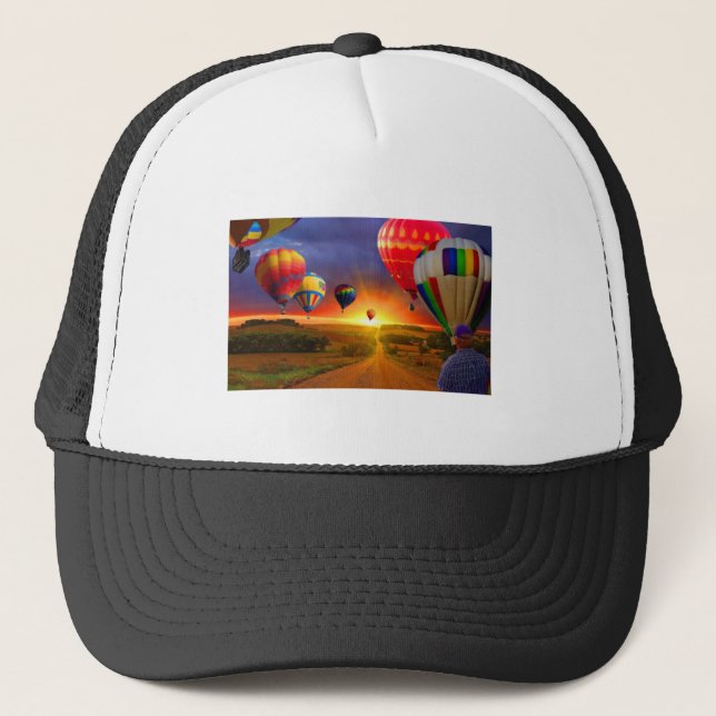 Gorra De Camionero Globos de aire caliente (Anverso)