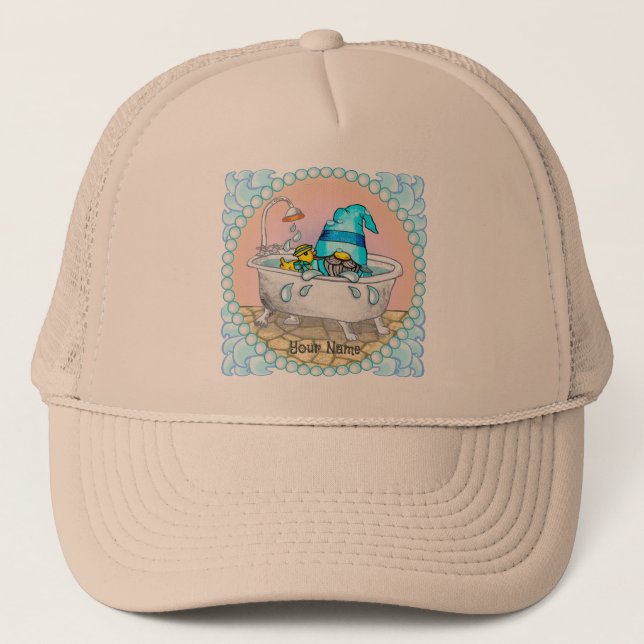 Gorra De Camionero gnomo de tiempo de baño (Anverso)
