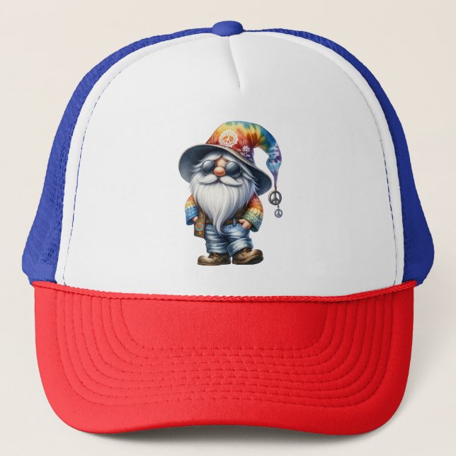 Gorra De Camionero Gnomo hippie (Anverso)