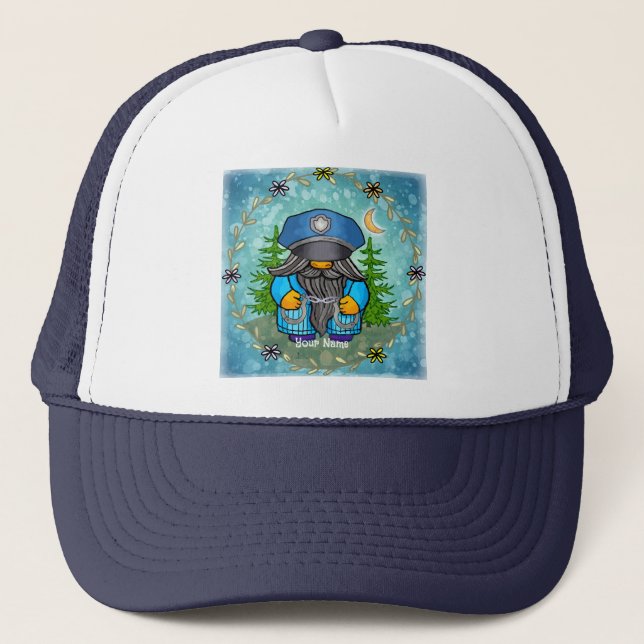 Gorra De Camionero gnomo policial (Anverso)