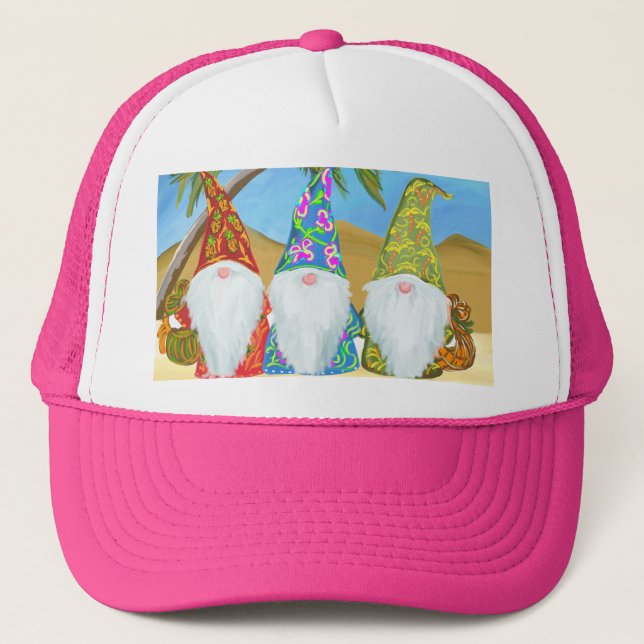 GORRA DE CAMIONERO GNOMOS DE PLAYA    (Anverso)