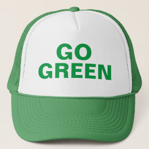 Gorra De Camionero Go Green Trucker Hat
