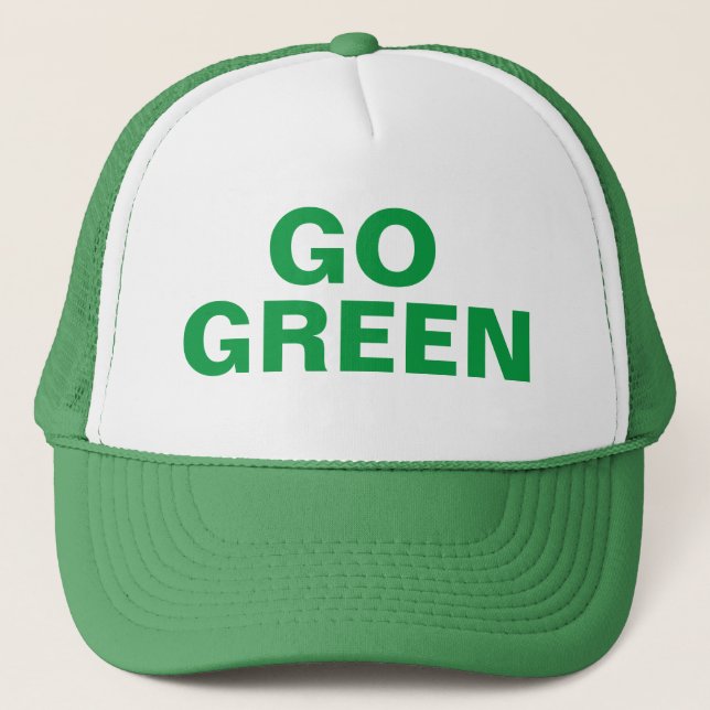 Gorra De Camionero Go Green Trucker Hat (Anverso)