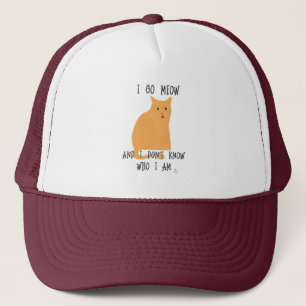 Gorra De Camionero Go Meow Funny Cat Personalizado Diversión Eslogan