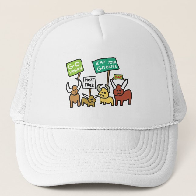 Gorra De Camionero Go Vegan (Anverso)