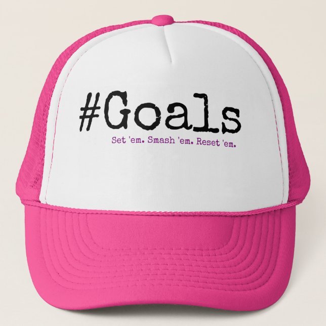 Gorra De Camionero #Goals (Anverso)
