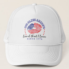 Gorra De Camionero God Bless America - Cap