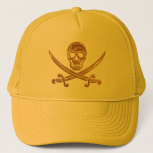 Gorra De Camionero Gold Jolly Roger