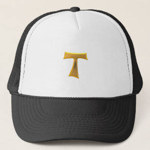 Gorra De Camionero Golden 3D Look Franciscan Tau Cross