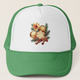 Gorra De Camionero Golden Christmas Star with Cinnamon