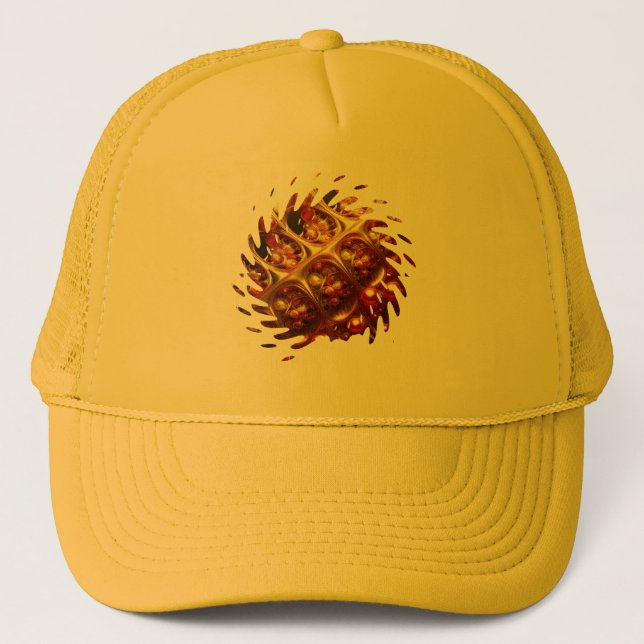 Gorra De Camionero Golden Mandelbrot - Girando sobre (Anverso)