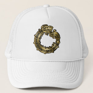 Gorra De Camionero Golden Quetzalcoatl