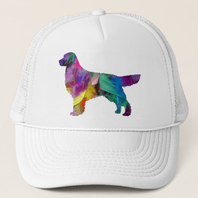 Gorra De Camionero Golden Retriever Feathered (Anverso)