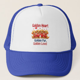Gorra De Camionero Golden Retrivers Cute Dog LOVE