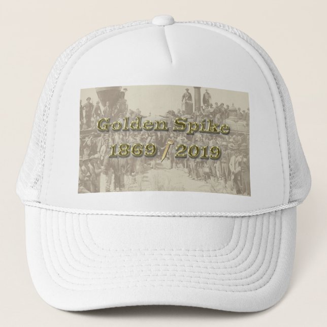 Gorra De Camionero Golden Spike Transcontinental Railroad Sesquincent (Anverso)