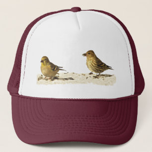 Gorra De Camionero Goldfinch y pino Siskin