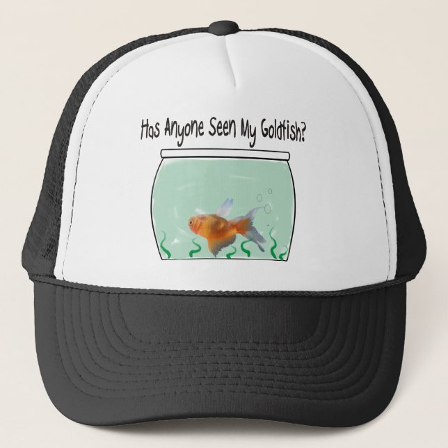 Gorra De Camionero Goldfish y cuenco divertidos (Anverso)