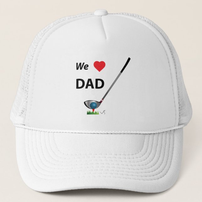 Gorra De Camionero GOLF - Amamos a papá, Guay Golf (Anverso)