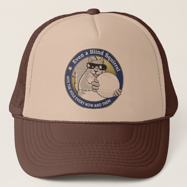 Gorra De Camionero Golf ciego de la ardilla (Anverso)