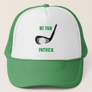 Gorra De Camionero Golf Club Putter y Ball Fan Deportivo #1 con nombr