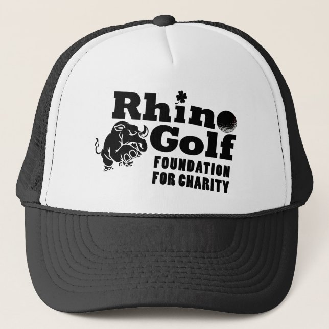Gorra De Camionero Golf del rinoceronte (Anverso)