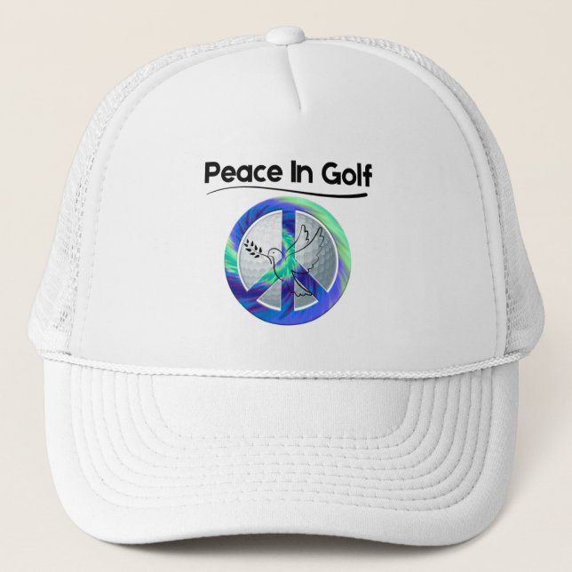 Gorra De Camionero Golf Infusión "Paz en el Golf" Golfer's (Anverso)
