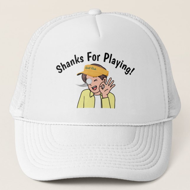 Gorra De Camionero Golf Infusion "Shanks For Playing!" Golfer's (Anverso)