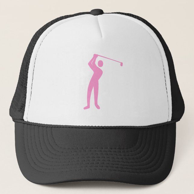 Gorra De Camionero Golf - Rosa (Anverso)