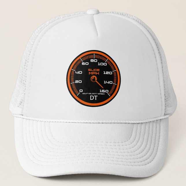Gorra De Camionero Golfeador Veloz Geek de Velocidad (Anverso)