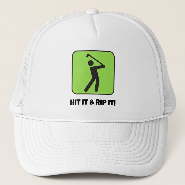 Gorra De Camionero Golfer's personalizado (Anverso)