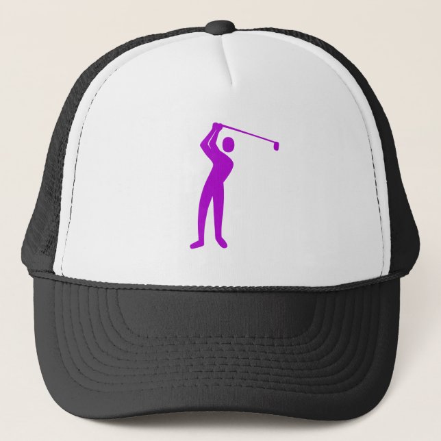 Gorra De Camionero Golfing - Púrpura (Anverso)