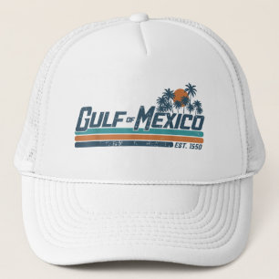 Gorra De Camionero Golfo de México Est 1550 Retro Vibra de Playa