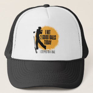 Gorra De Camionero Golpeé 2 buenas bolas hoy - golf divertido