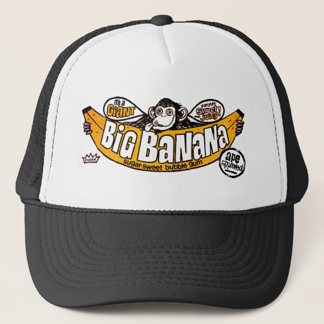 Gorra De Camionero Goma grande divertida del plátano (Anverso)