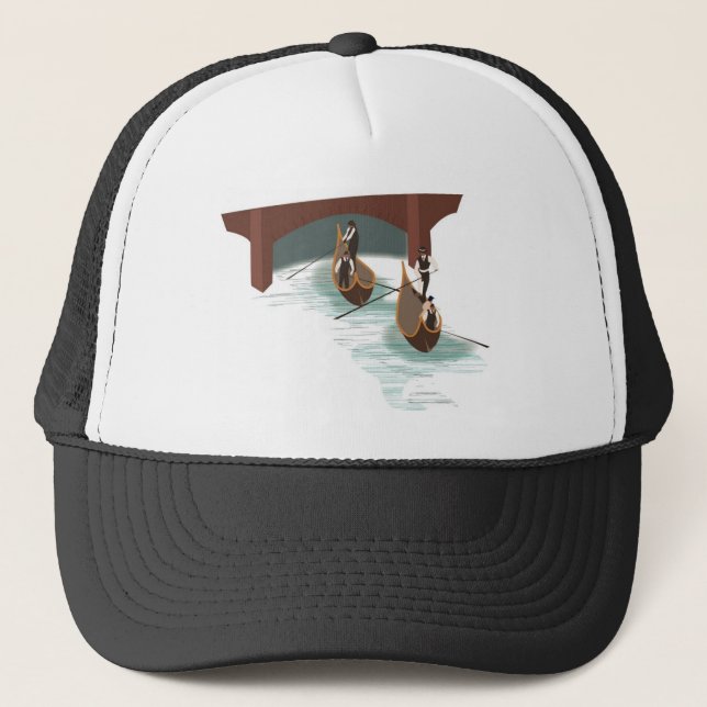 Gorra De Camionero Góndolas románticas de Venecia (Anverso)