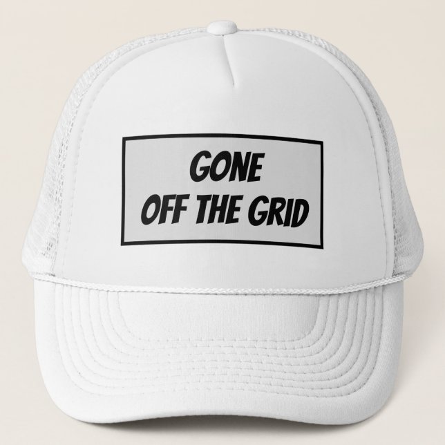 Gorra De Camionero Gone Off the Grid (Anverso)