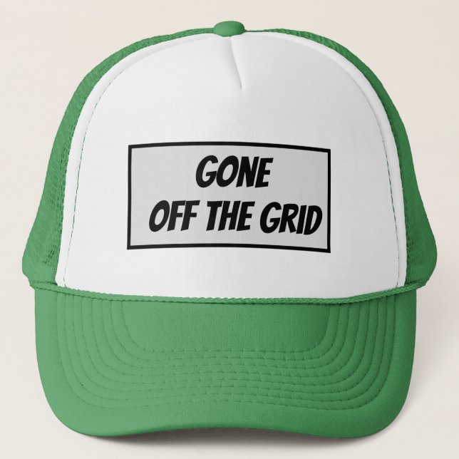 Gorra De Camionero Gone Off the Grid (Anverso)