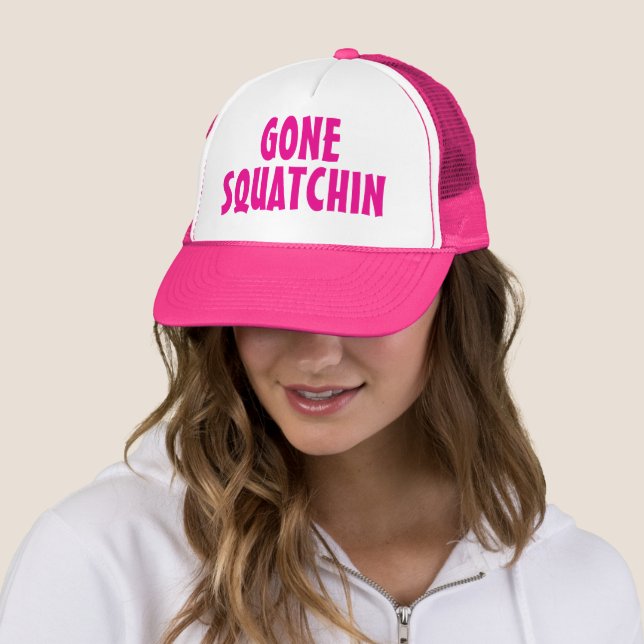 Gorra De Camionero Gone Squatchin – Funny Bigfoot Gift (In situ)