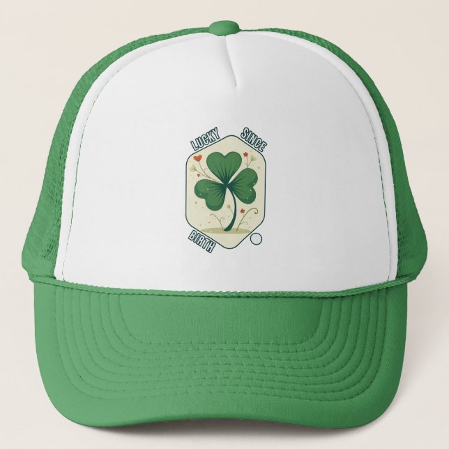 Gorra De Camionero Good Luck Shamrock St Patrick’s Day - boné (Anverso)