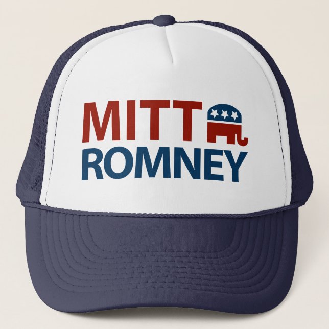 Gorra De Camionero GOP de Mitt Romney (Anverso)