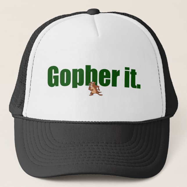Gorra De Camionero Gopher él (Anverso)