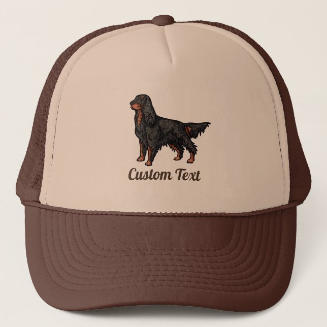 Gorra De Camionero Gordon Setter Ilustracion Trucker Hat (Anverso)