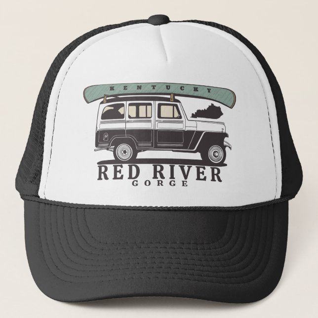 Gorra De Camionero Gorge del río Rojo Kentucky (Anverso)